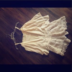 Off white Flowy romper